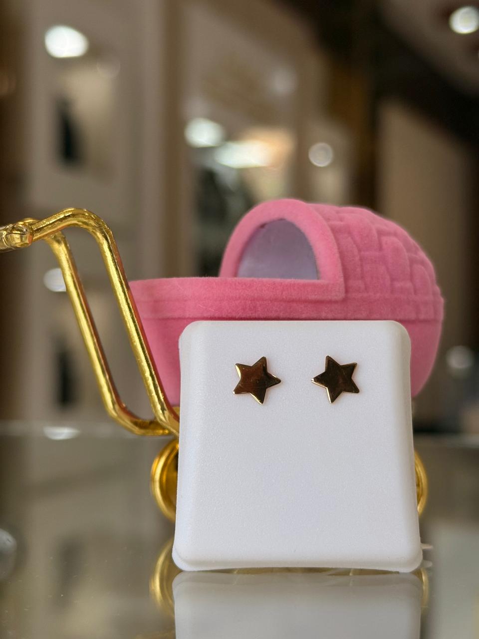 ARETES ESTRELLITAS 14K 1.2G